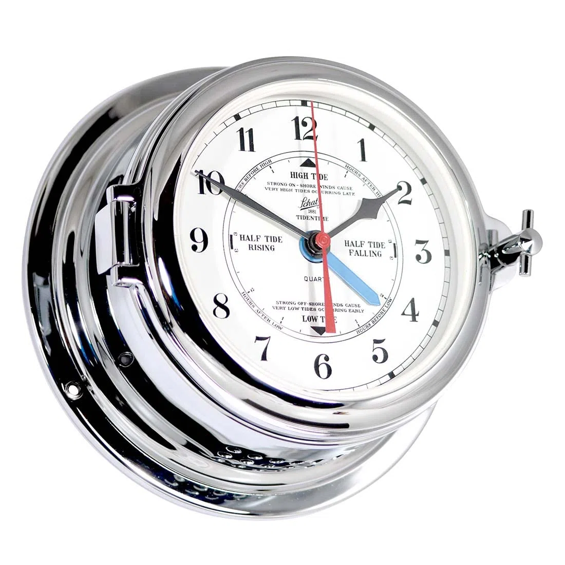Delite 453cia Schatz Midi Horloge de bateau avec indicateur de marée 155 mm x 68 mm
