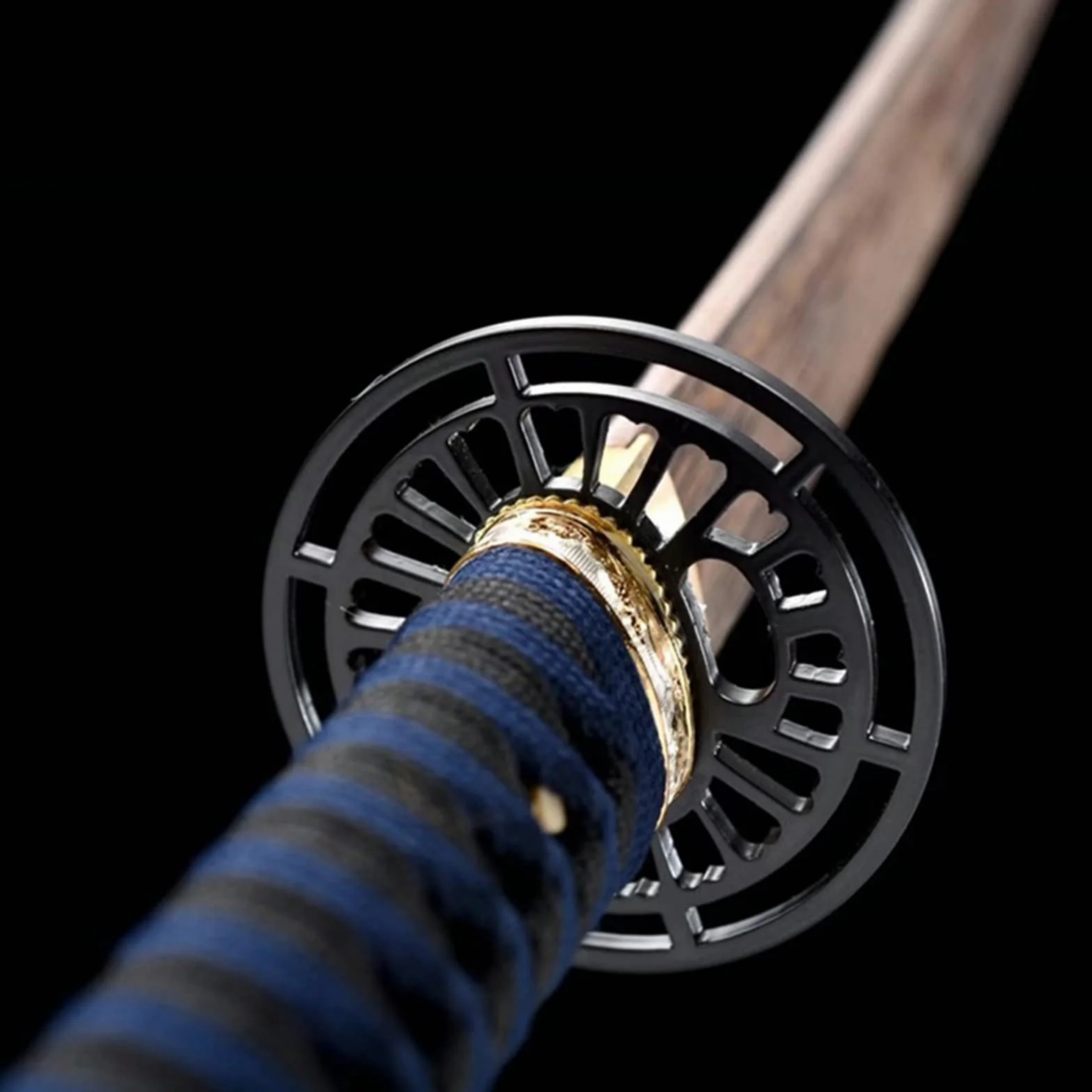 Épée samouraï Iaido de style japonais,véritables katanas,bokken en palissandre naturel 103 cm avec gaine peinture en bois massif,katana fait main pour l'entraînement,cosplay,décoration d'intérieur